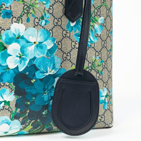 Gucci GG Blooms Supreme Blue Reversible Tote - Picture 7 of 11